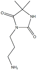 3-(3-aminopropyl)-5,5-dimethylimidazolidine-2,4-dione Struktur