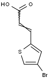 3-(4-bromothiophen-2-yl)prop-2-enoic acid Struktur