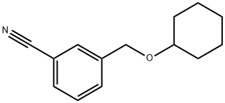 3-[(cyclohexyloxy)methyl]benzonitrile Struktur