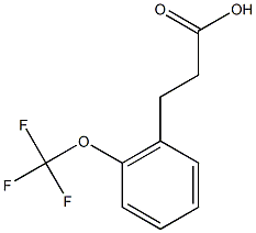 3-[2-(trifluoromethoxy)phenyl]propanoic acid Struktur