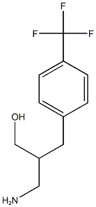 3-amino-2-{[4-(trifluoromethyl)phenyl]methyl}propan-1-ol Struktur