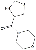 4-(1,3-thiazolidin-4-ylcarbonyl)morpholine Struktur