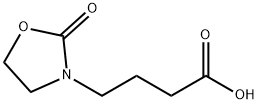 4-(2-oxo-1,3-oxazolidin-3-yl)butanoic acid Struktur