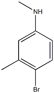 4-bromo-N,3-dimethylaniline Struktur