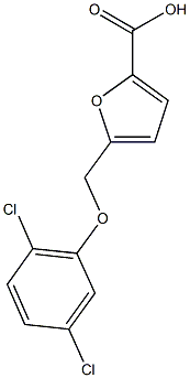 5-(2,5-dichlorophenoxymethyl)furan-2-carboxylic acid Struktur