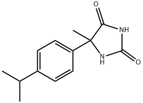 5-methyl-5-[4-(propan-2-yl)phenyl]imidazolidine-2,4-dione Struktur