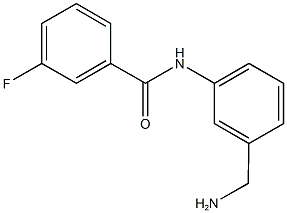 N-[3-(aminomethyl)phenyl]-3-fluorobenzamide Struktur