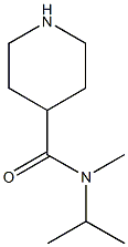 N-methyl-N-(propan-2-yl)piperidine-4-carboxamide Struktur