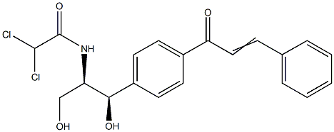 Acetamide, 2,2-dichloro-N-[p-cinnamoyl-β-hydroxy-α-(hydroxymethyl)phenethyl]-,D-threo-(8CI) Struktur