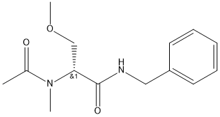 (R)-N-benzyl-3-methoxy-2-(N-methylacetamido)propanamide Struktur