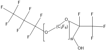 Perfluoropolyether alcohol Struktur