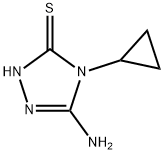 5-AMINO-4-CYCLOPROPYL-4H-1,2,4-TRIAZOLE-3-THIOL Struktur