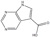 7H-Pyrrolo[2,3-d]pyrimidine-5-carboxylic acid Struktur