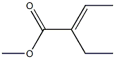 2-Butenoic acid, 2-ethyl-, methyl ester, (2E)- Struktur