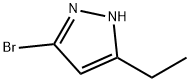 5-bromo-3-ethyl-1H-pyrazole Struktur