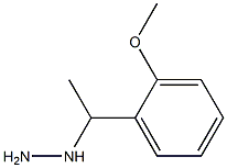 1-(1-(2-methoxyphenyl)ethyl)hydrazine Struktur