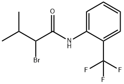 2-bromo-3-methyl-N-[2-(trifluoromethyl)phenyl]butanamide Struktur