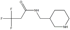 3,3,3-trifluoro-N-(piperidin-3-ylmethyl)propanamide Struktur