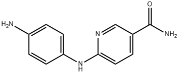 6-[(4-aminophenyl)amino]nicotinamide Struktur