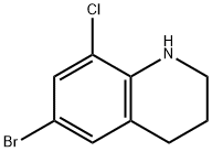 6-bromo-8-chloro-1,2,3,4-tetrahydroquinoline Struktur