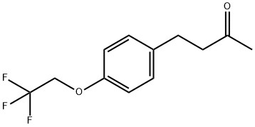 4-[4-(2,2,2-trifluoroethoxy)phenyl]butan-2-one Struktur