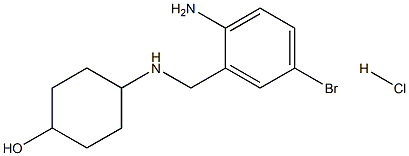 (1r,4r)-4-((2-amino-5-bromobenzyl)amino)cyclohexanol hydrochloride Struktur