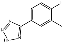 5-(4-fluoro-3-methylphenyl)-1H-1,2,3,4-tetrazole Struktur