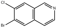 6-BROMO-7-CHLORO-ISOQUINOLINE Struktur