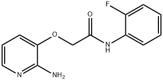 2-[(2-aminopyridin-3-yl)oxy]-N-(2-fluorophenyl)acetamide Struktur