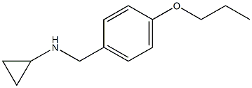 N-[(4-propoxyphenyl)methyl]cyclopropanamine Struktur