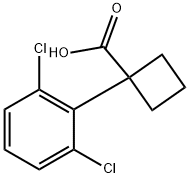 1-(2,6-dichlorophenyl)cyclobutane-1-carboxylic acid Struktur