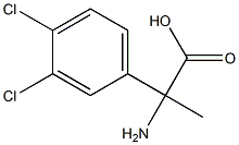 2-amino-2-(3,4-dichlorophenyl)propanoic acid Struktur