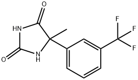 2,4-Imidazolidinedione, 5-methyl-5-[3-(trifluoromethyl)phenyl]- Struktur