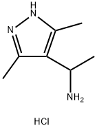 1-(3,5-dimethyl-1H-pyrazol-4-yl)-1-ethanamine hydrochloride Struktur