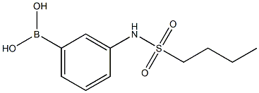 3-(Butylsulfonamido)phenylboronic acid Struktur