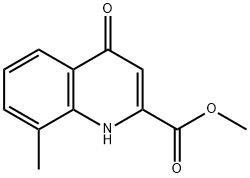 METHYL 8-METHYL-4-OXO-1,4-DIHYDROQUINOLINE-2-CARBOXYLATE Struktur