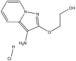 2-[(3-aminopyrazolo[1,5-a]pyridin-2-yl)oxy]ethanol hydrochloride Struktur