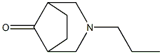 3-propyl-3-azabicyclo[3.2.1]octan-8-one Struktur