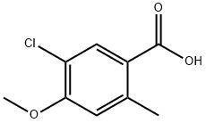 5-chloro-4-methoxy-2-methylbenzoic acid Struktur