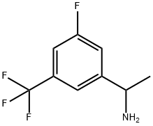 1-[3-Fluoro-5-(trifluoromethyl)phenyl]ethan-1-amine Struktur