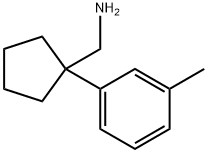 [1-(3-methylphenyl)cyclopentyl]methanamine Struktur