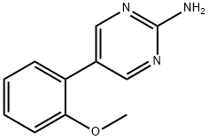 2-Amino-5-(2-methoxylphenyl)pyrimidine Struktur