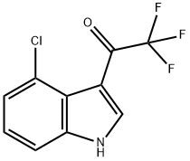 1-(4-Chloro-1H-indol-3-yl)-2,2,2-trifluoroethanone Struktur