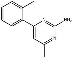 2-Amino-6-(2-tolyl)-4-methylpyrimidine Struktur