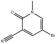 5-Bromo-1-methyl-2-oxo-1,2-dihydropyridine-3-carbonitrile Struktur