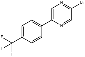 2-Bromo-5-(4-trifluoromethylphenyl)pyrazine Struktur