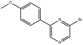 2-Bromo-6-(4-methoxyphenyl)pyrazine Struktur