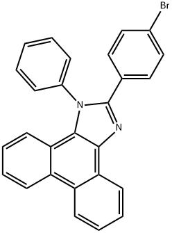 2-(4-bromophenyl)-1-phenyl-1H-phenanthro[9,10-d]-imidazole Struktur