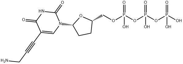 5-(3-AMINO-1-PROPYNYL)-2',3'-DIDEOXYURIDINE,5'-TRIPHOSPHATE Struktur