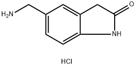 5-(aminomethyl)-2,3-dihydro-1H-indol-2-one hydrochloride Struktur